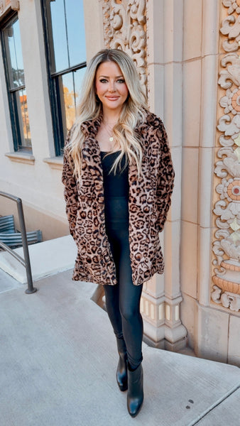 Laura Long Leopard Jacket