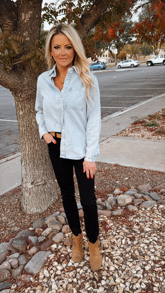 Bella Denim Button Down