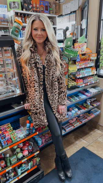 Laura Long Leopard Jacket