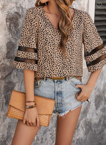 Robin Leopard Blouse