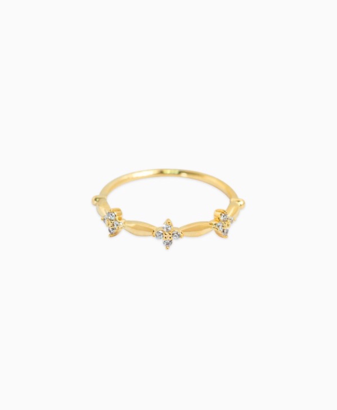 Crystal Cross Band Ring – Turquoise TeePee