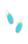 Elle Drop Earring in Gold Turquoise