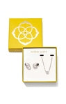 Cailin Crystal Gift Set in Silver White Crystal