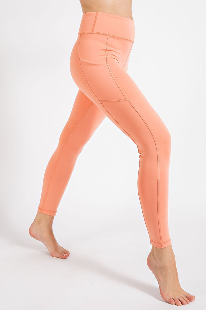 Lu Pocketed Leggings in Pink – Turquoise TeePee