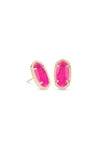 Ellie Stud Earrings in Gold Azalea Illusion