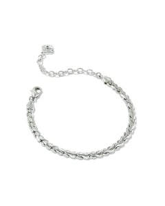 Brielle Chain Bracelet in Rhodium