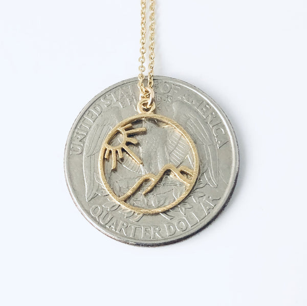 Sun and Mountains Necklace
