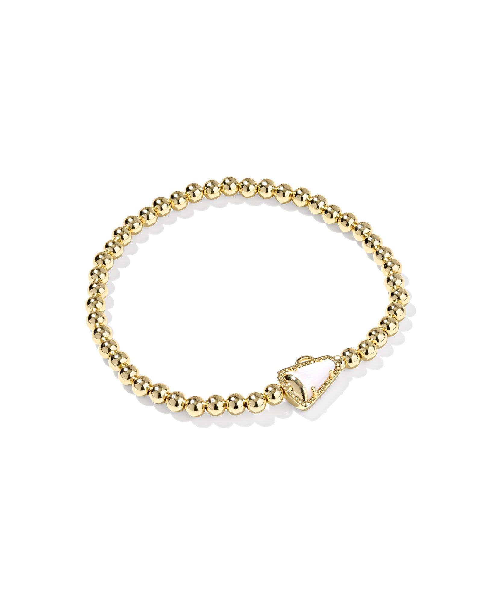 Cheer Stretch Bracelet in Gold Mother of Pearl