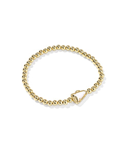 Cheer Stretch Bracelet in Gold Mother of Pearl