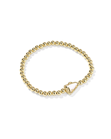 Cheer Stretch Bracelet in Gold Mother of Pearl