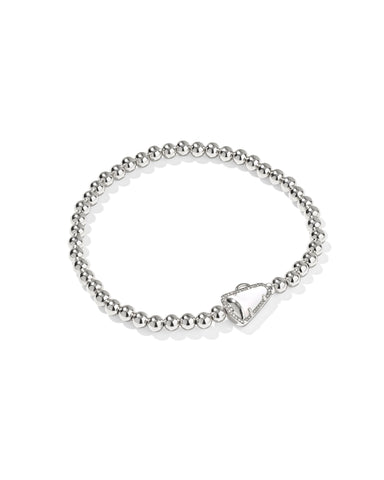 Cheer Stretch Bracelet in Silver Mother of Pearl