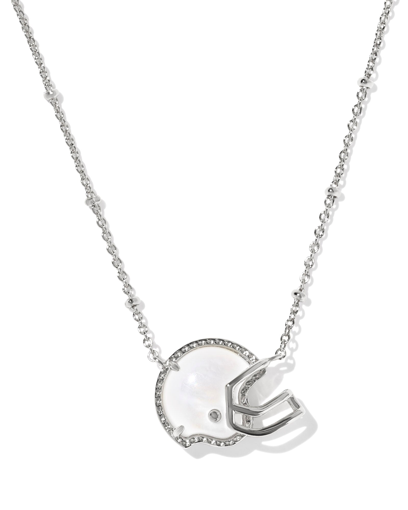 Football Helmet Short Pendant Necklace