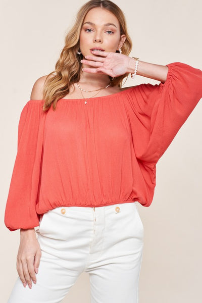 Jenna Top in Coral