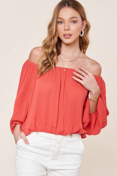 Jenna Top in Coral