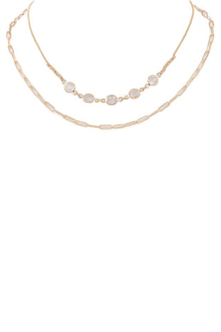 Lindsey Layered Necklace in Gold