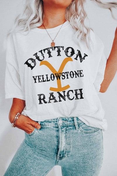 DUTTON RANCH YELLOWSTONE GRAPHIC TEE