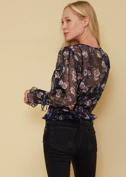 Fonia Floral Smocked Blouse