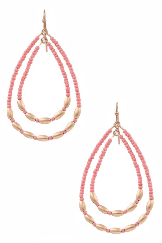 Macey Earrings in Pink