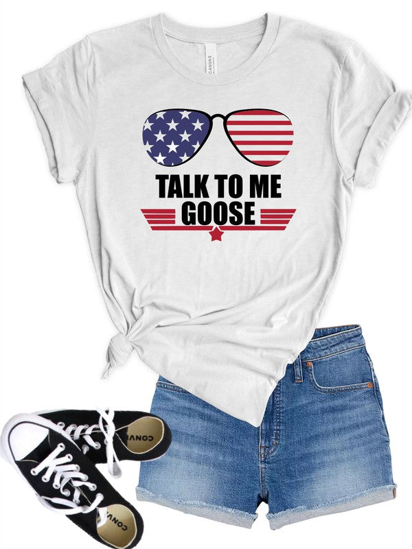 Distressed Talk To Me Goose Top Gun T-Shirt