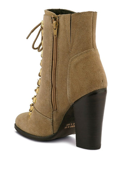 GOOSE FEATHER High Heeled Ankle Boot