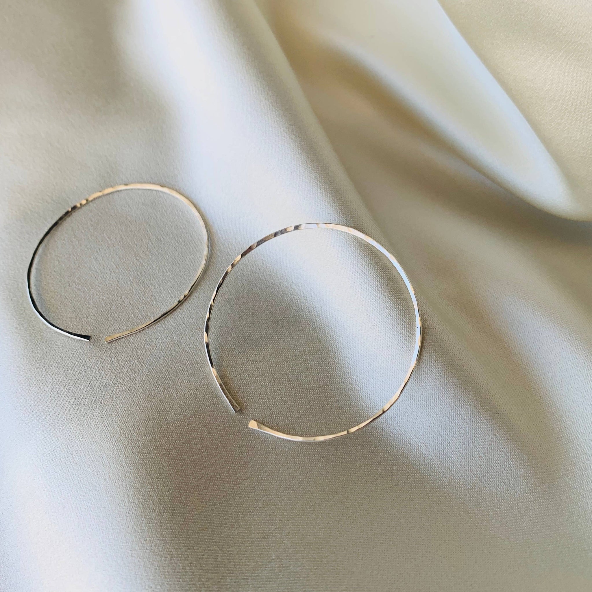 Points Jewelry - Matriarch Collection - Hammered Hoops