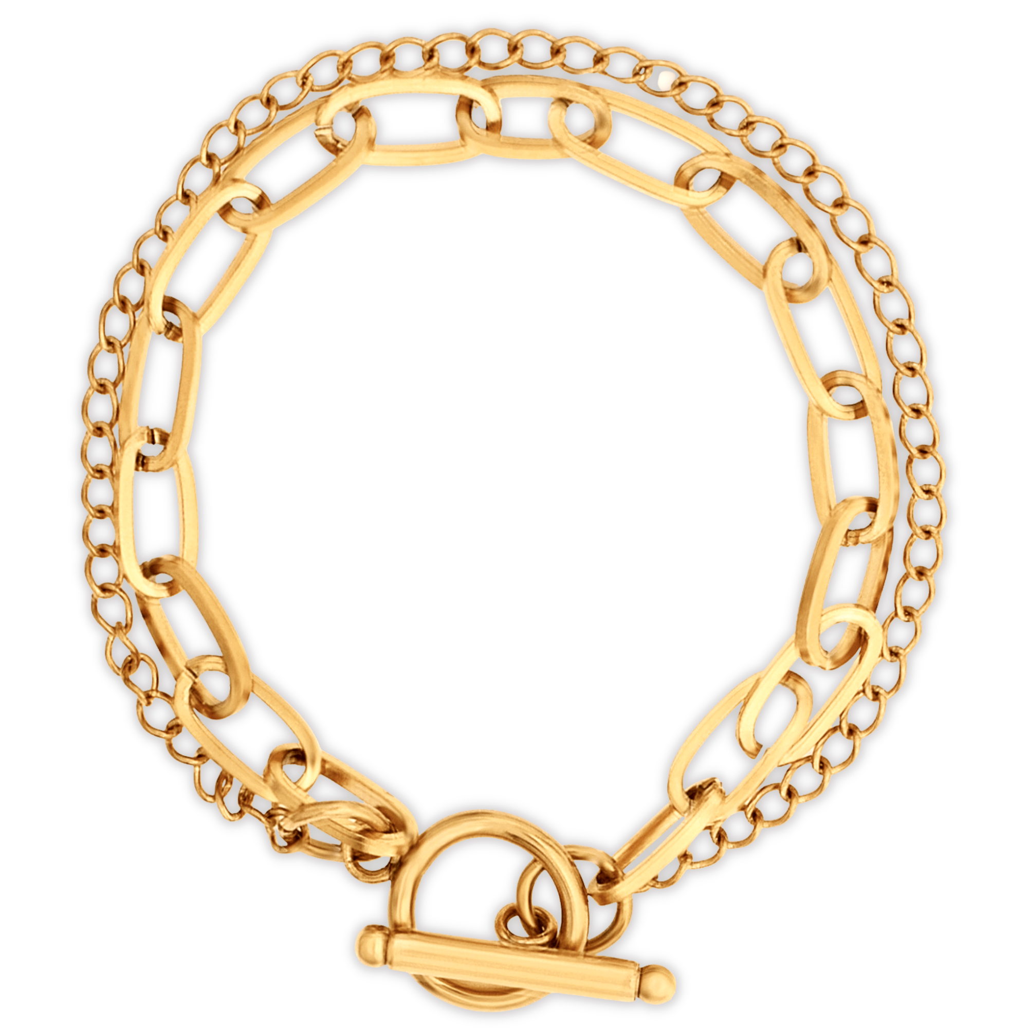 Ellie Vail Jewelry - Ellie Vail - Arden Double Chain Toggle Bracelet