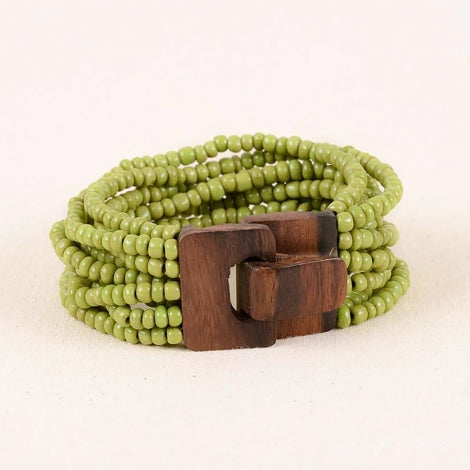 Mini Wood Buckle Bracelet