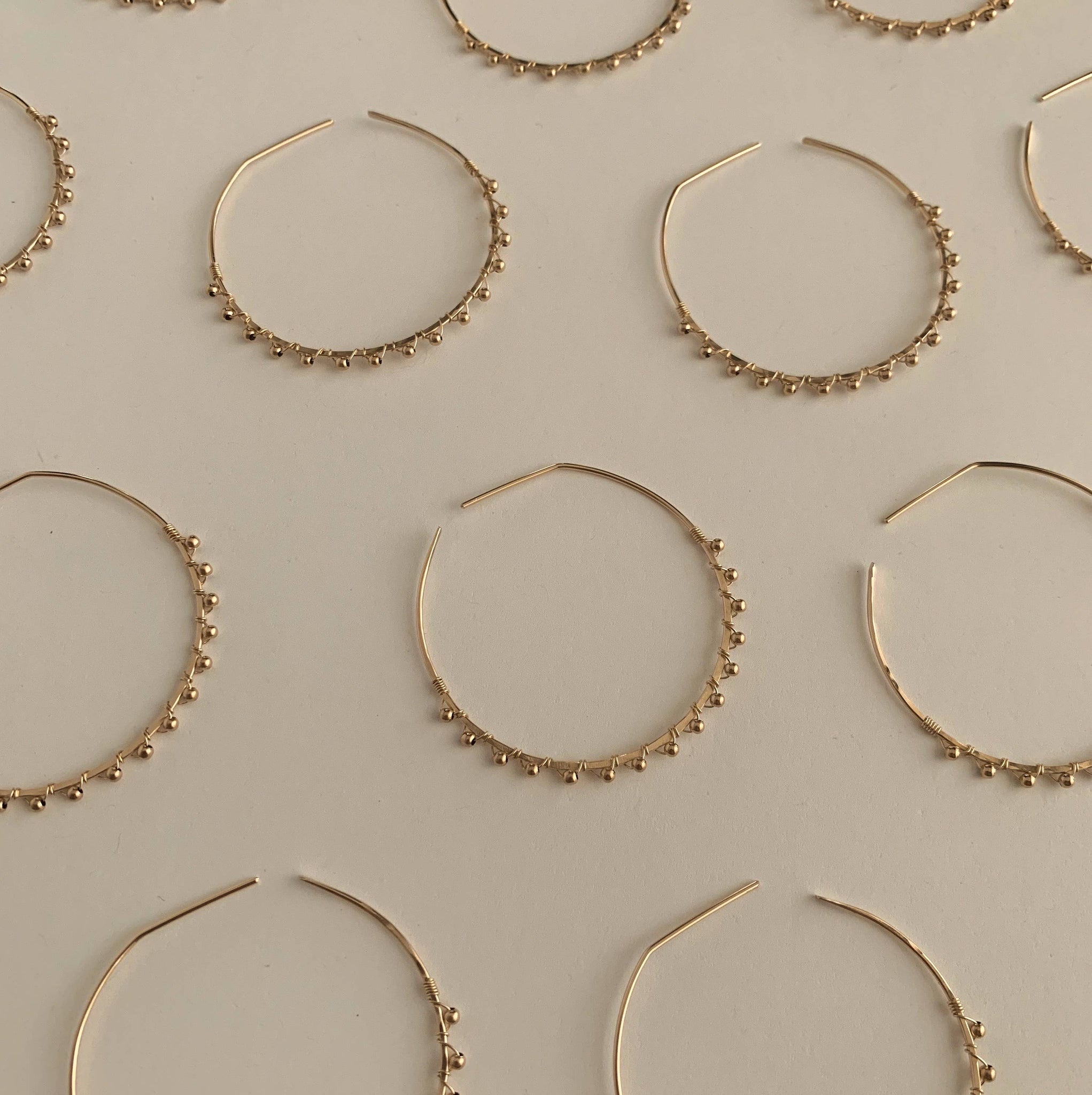 Points Jewelry - Aperitif Collection - Caviar Hoops