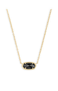 Elisa Necklace in Gold and Black