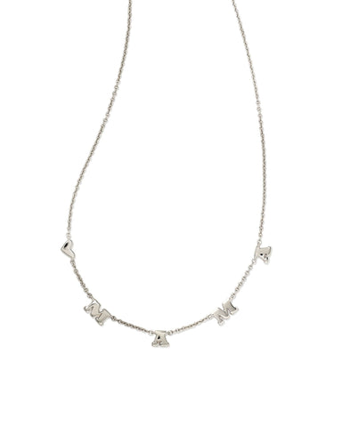 Mama Strand Necklace in Silver