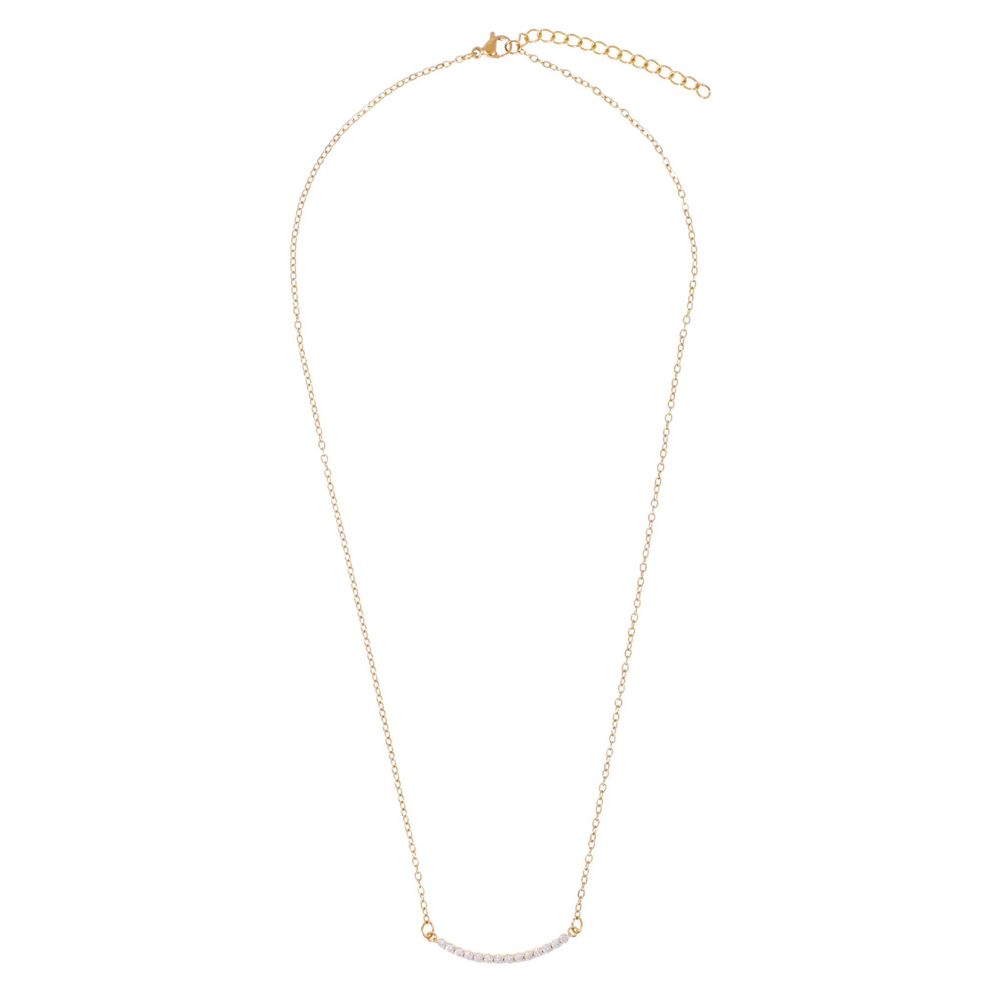 Ellie Vail Jewelry - Ellie Vail - Gianna Curved Bar Necklace
