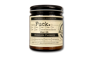 Malicious Women Candle Co - All The Fucks - Infused with Absolute Fuckery