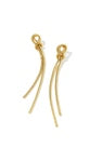 Annie Linear Earrings in Gold
