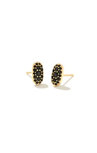 Grayson Earrings in Gold and Black
