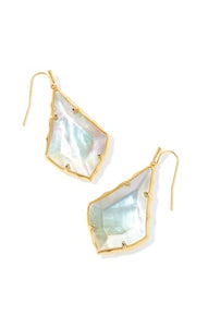 Faceted Alex Earrings in Gold Ivory Illusion