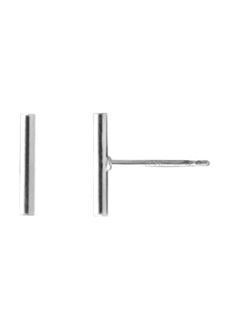 Sterling Silver Bar Stud Earrings