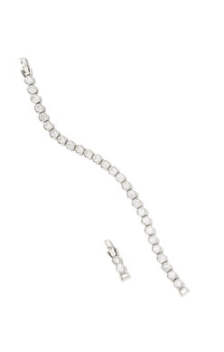 Carmen Tennis Bracelet in Silver