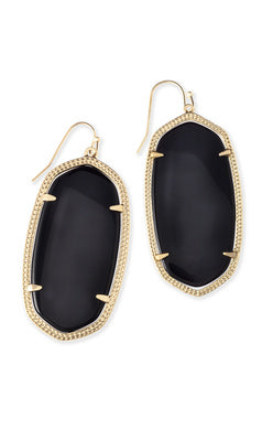 Danielle Earrings in Gold and Black