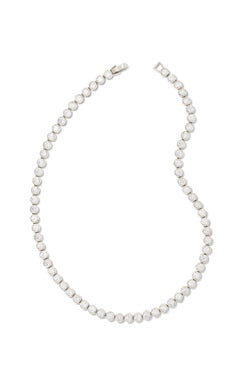 Carmen Tennis Necklace in Silver