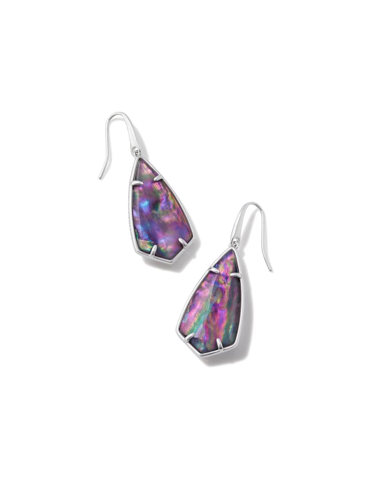 Camry Drop Earring in Lilac Abalone
