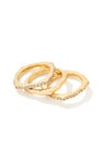 Mallory Ring Set in Gold